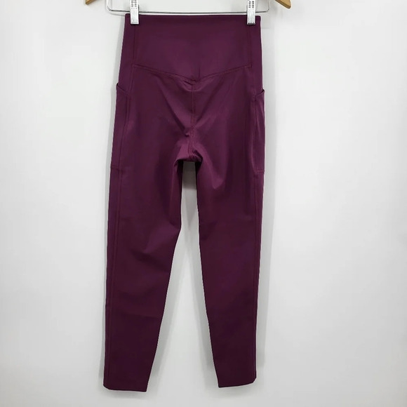 Girlfriend Collective Leggings Plum Style 4024 Yoga Workout Pants Sz Small NWT - Picture 6 of 13